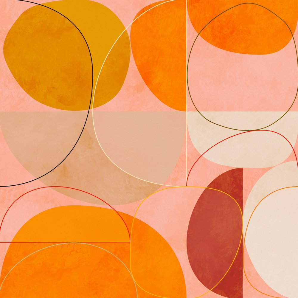 Jaro v odstínech žluté a růžové z poloviny minulého století od Ana Rut Bre