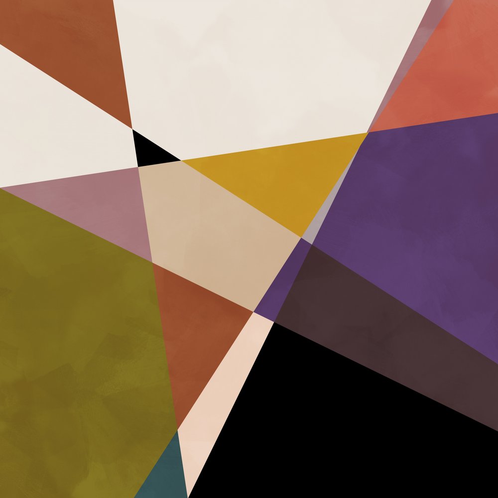 Středové kruhy, terakota, černá 3 od Ana Rut Bre