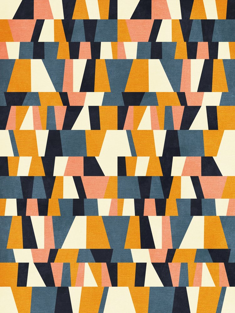 Rainbow Plus Shapes  Modrá hořčice 14 od Ana Rut Bre