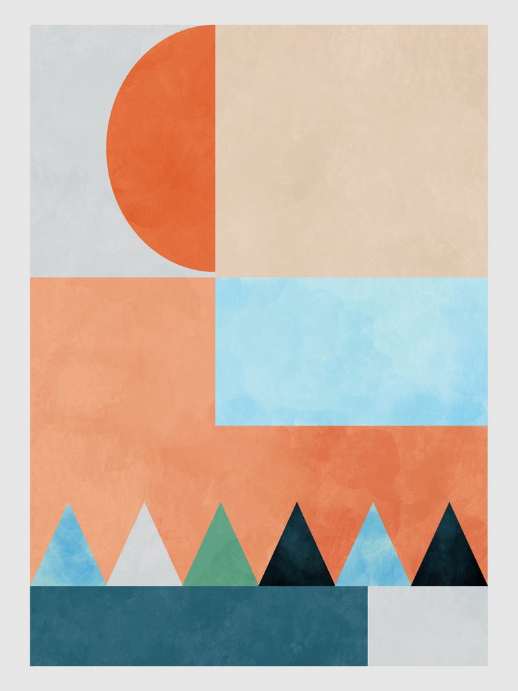 Spaces Bleu Trojúhelník od Ana Rut Bre