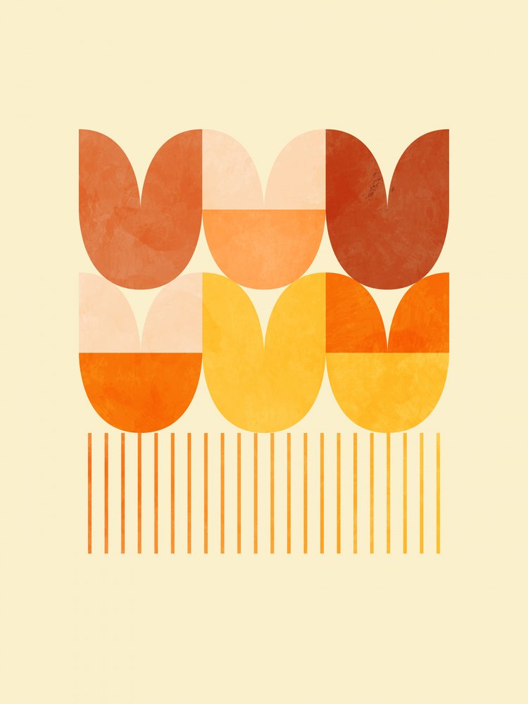 Jarní rapsodie – oranžová 1 od Ana Rut Bre