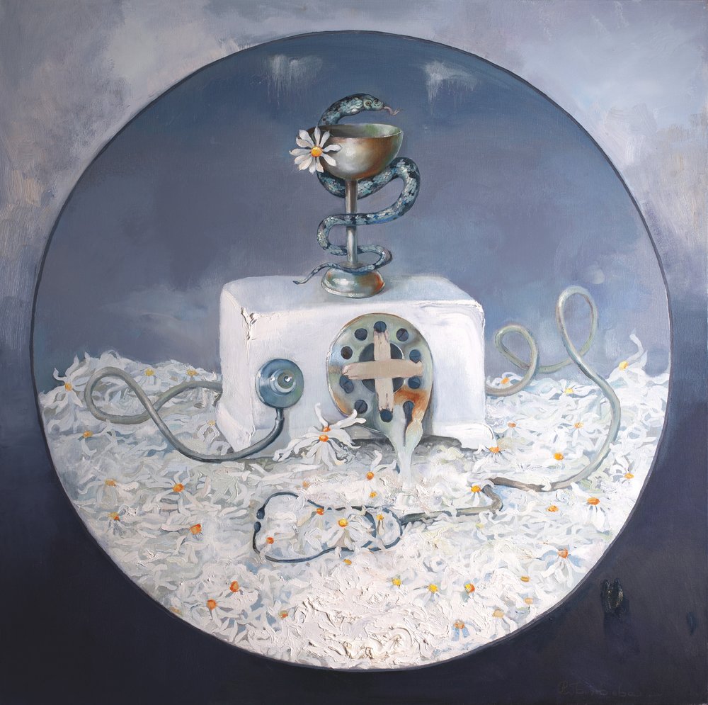 Sedmikrásky jako lékařské symboly od Anastasiia Grygorieva