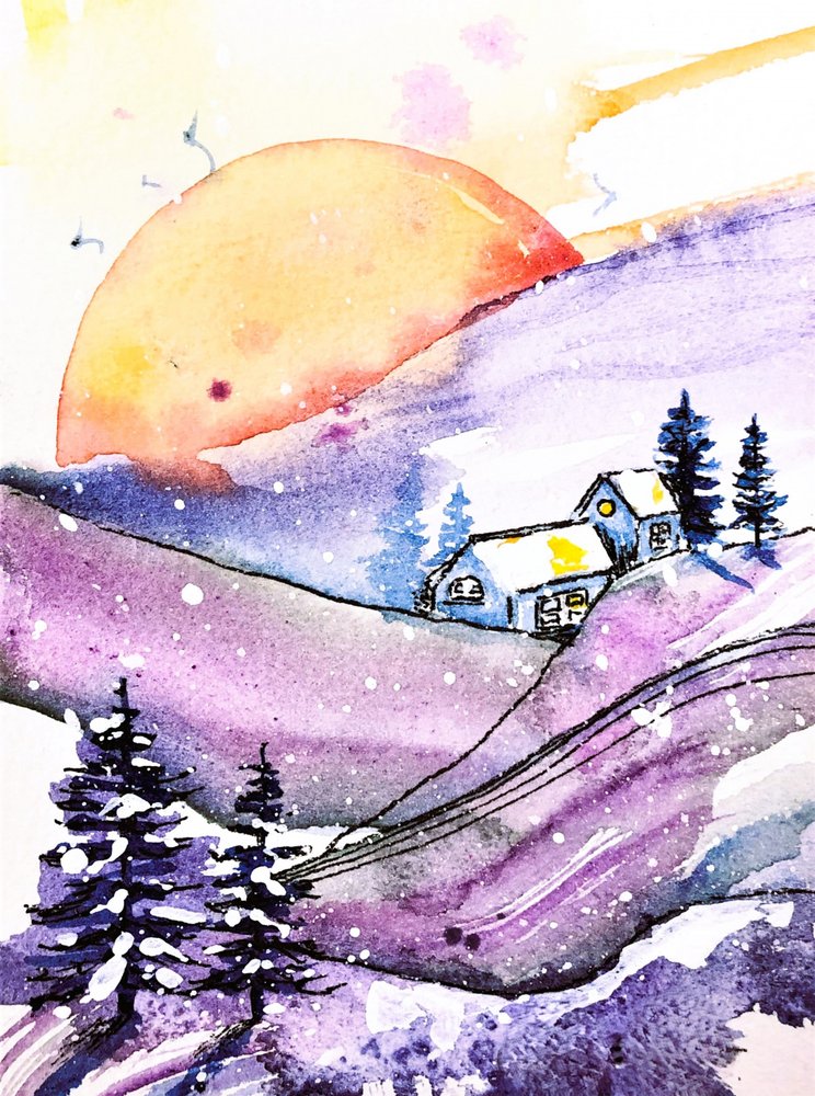 Chata Winter Moon od Anda Bieza