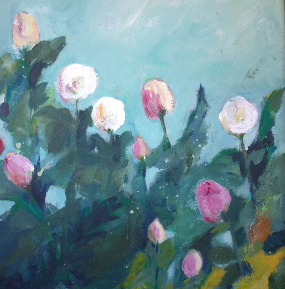 Kvetoucí zahradní květiny od Anna-Karin Bergius