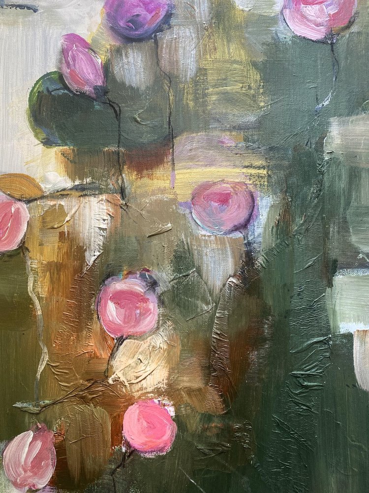 Růžové květinové motivy od Anna-Karin Bergius