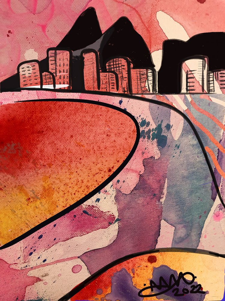 Živé abstraktní město od Anna Viklund