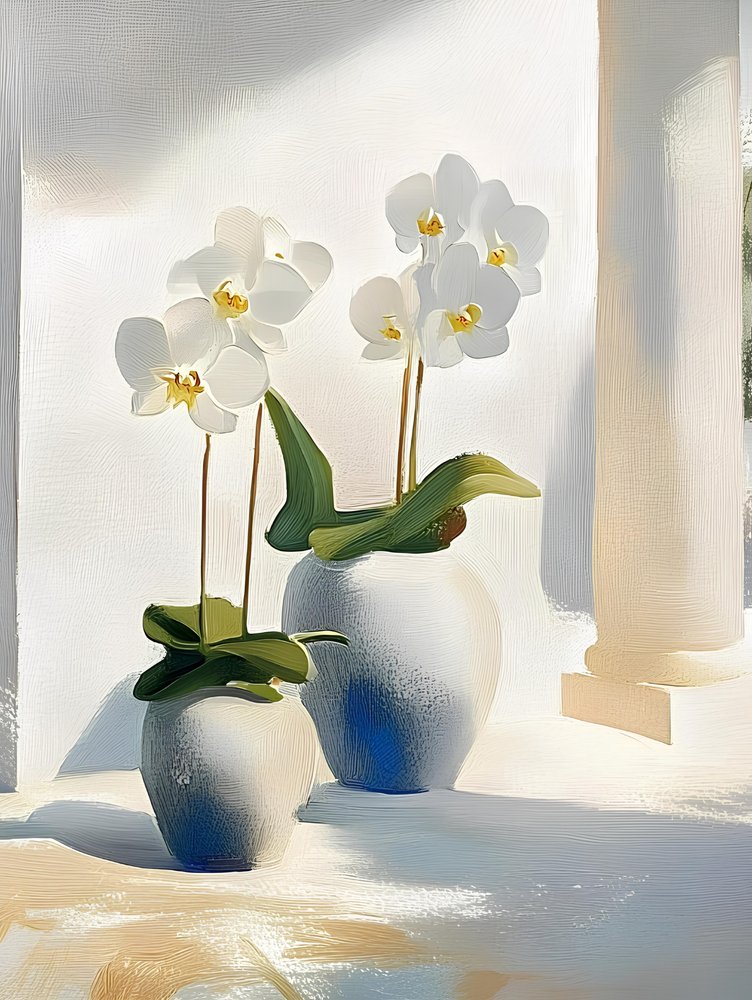 Elegantní bílé orchideje od Avanesova Elena
