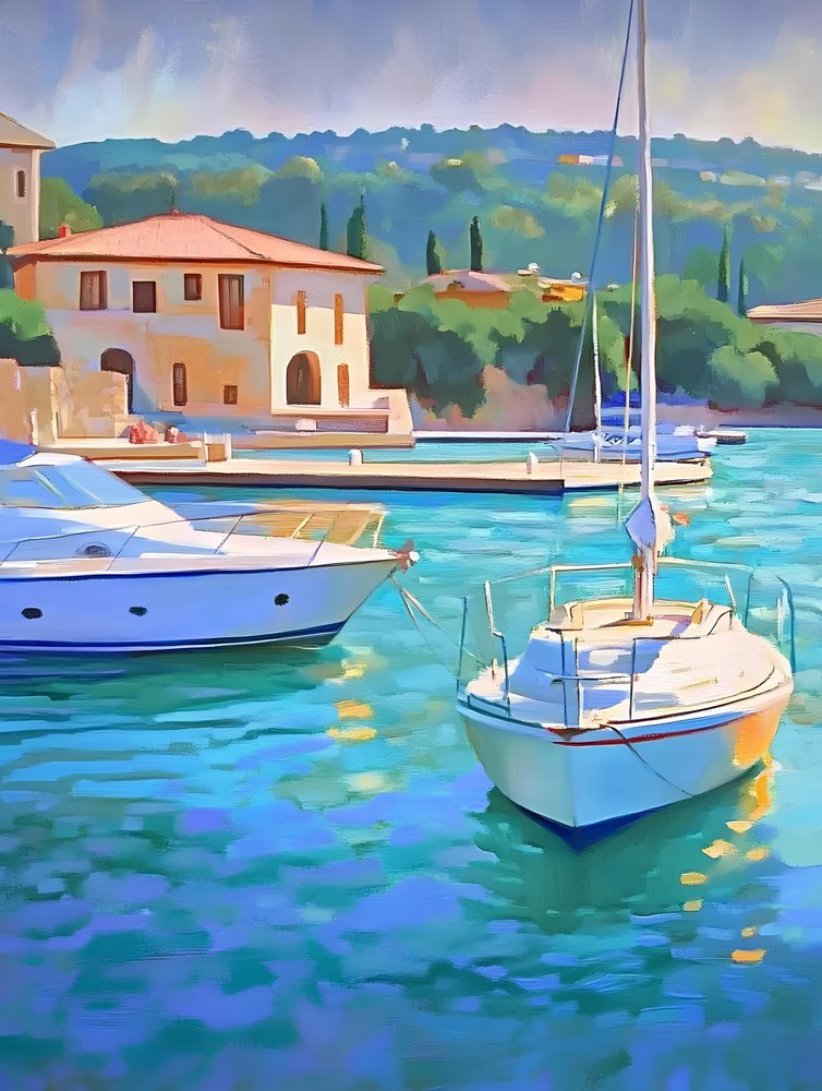 Lodě Turquoise Harbor od Avanesova Elena