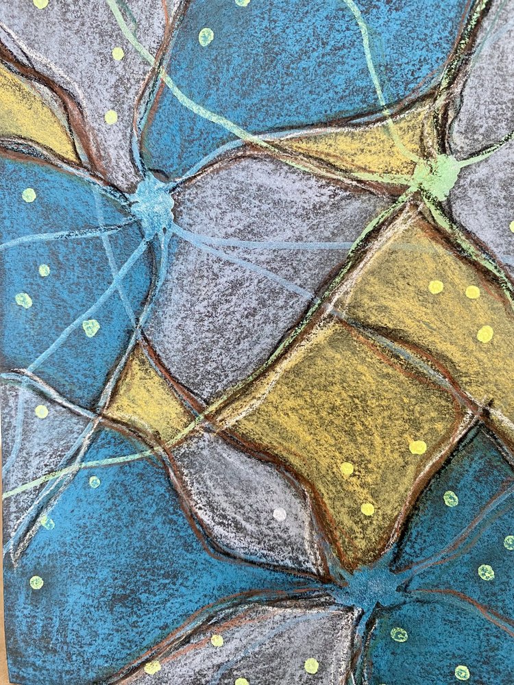 Živá geometrická textura od Berit Pihl