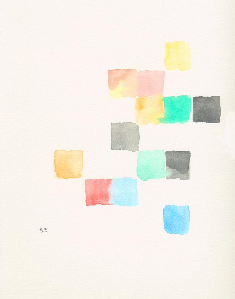 Pastelové barevné bloky od Bronwyn Baker