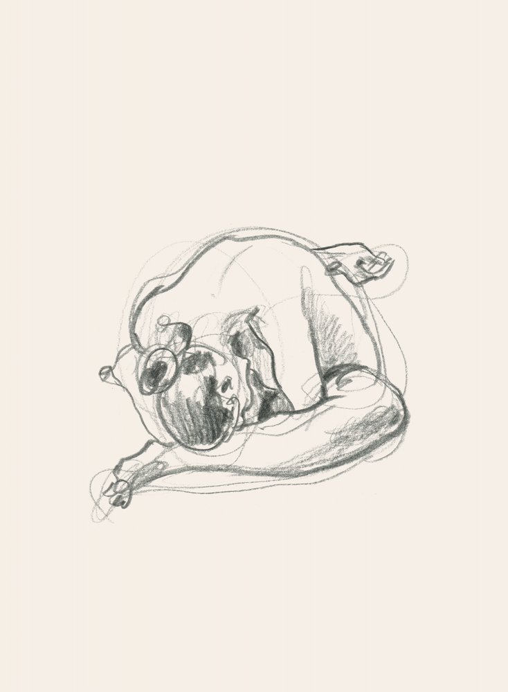 Tichá skrčená postava od Catalina Somolinos