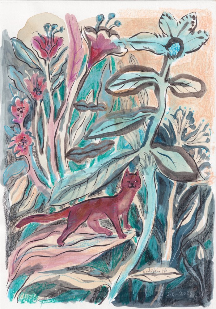 Rozverná džunglová kočka od Catalina Somolinos