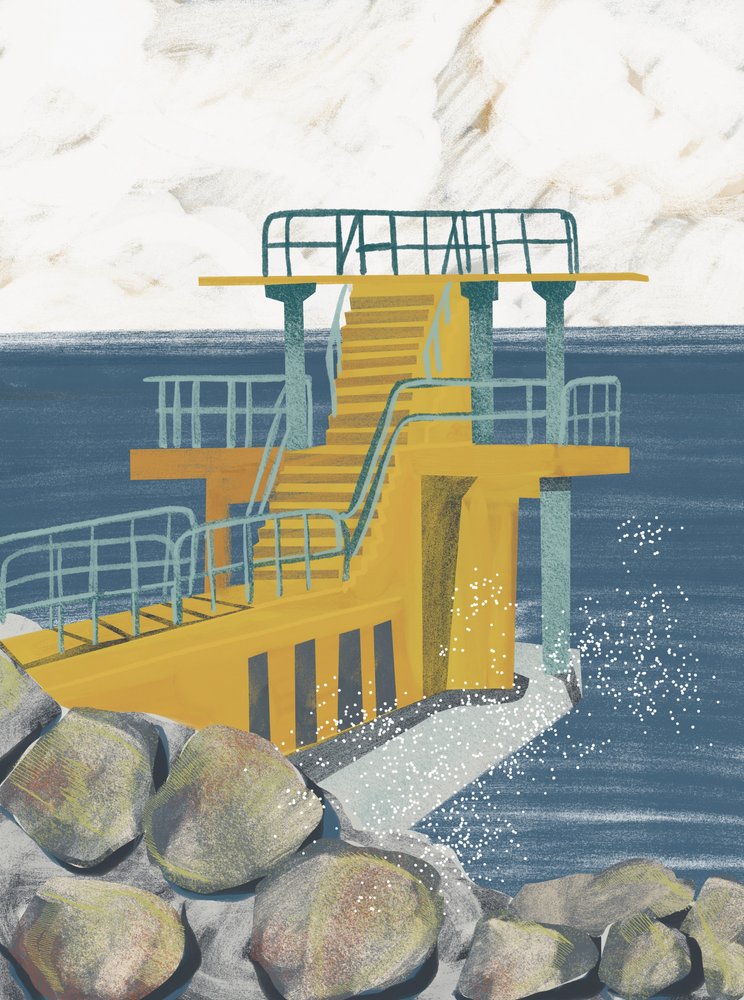 Potápěčská plošina „Yellow Ocean“ od Charlotte Trudgett