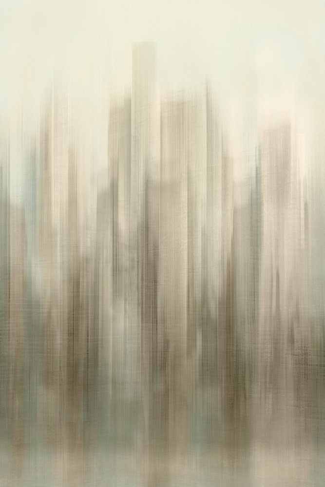 Abstraktní panorama města od Christina Sillen