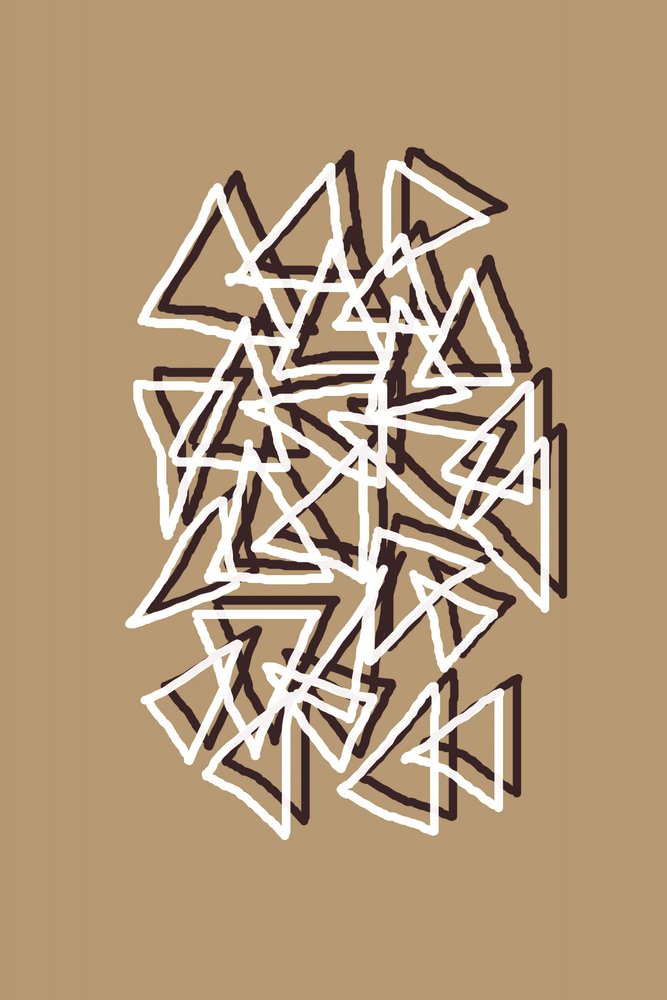 Vrstvené geometrické trojúhelníky od Christina Sillen