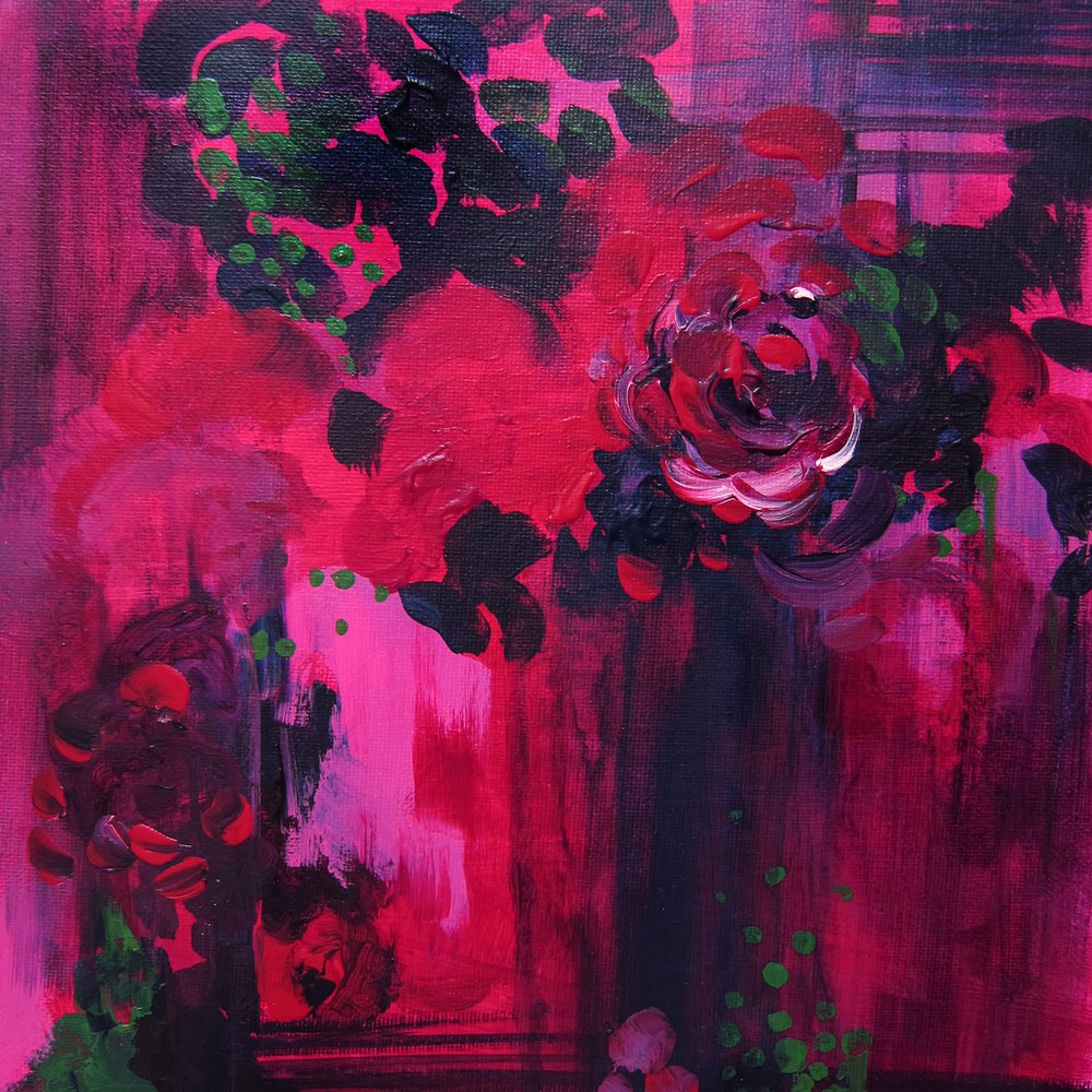 Zářivě růžové růže od Christine Lindstrom