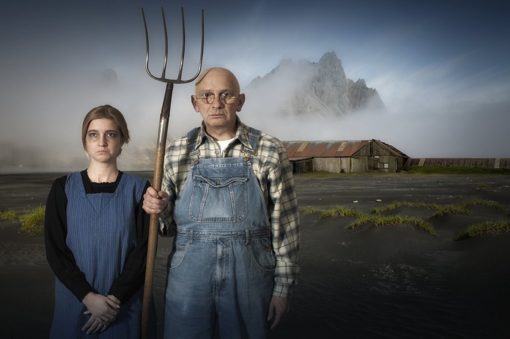 Smutný farmářský pár od Christine von Diepenbroek