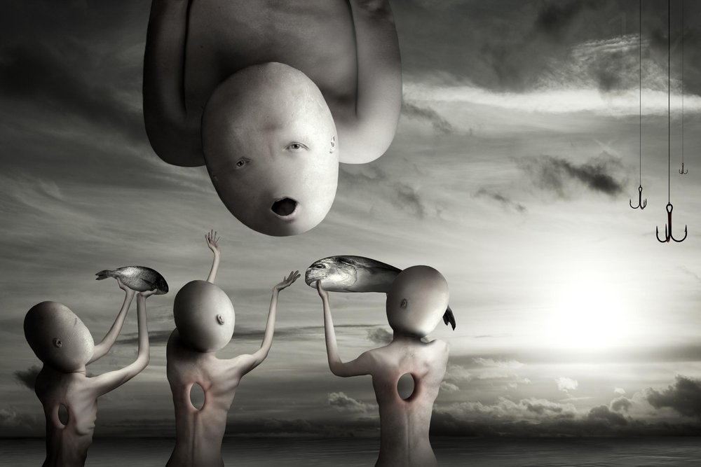 Surrealistická rybí oběť od Christophe Kiciak
