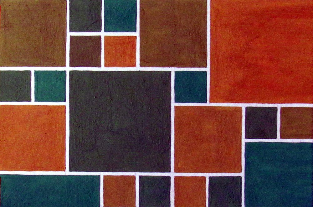 Geometrické barevné bloky od Claudio Boczon