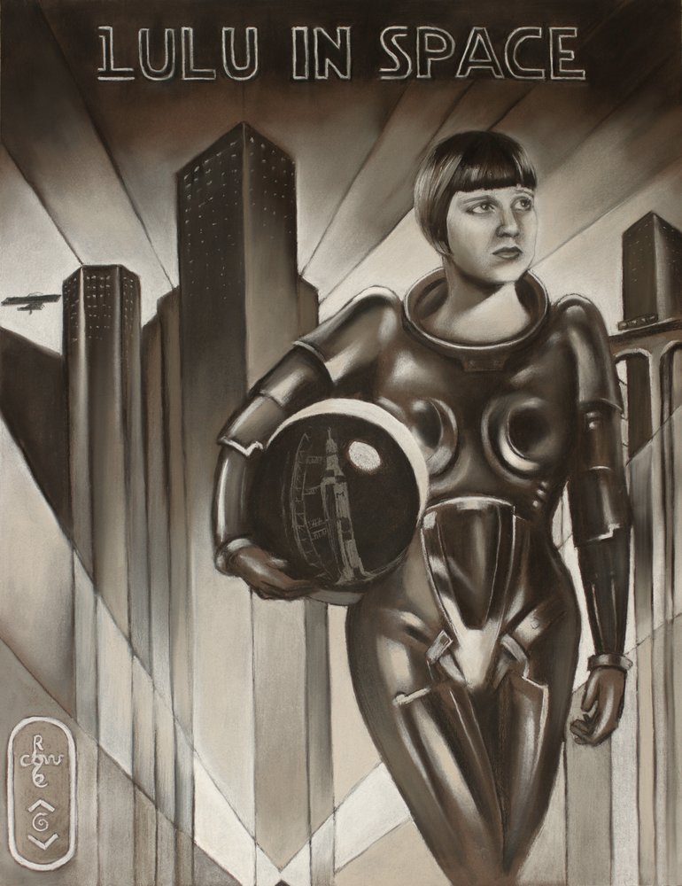 Město ve stylu art deco – Astronaut od Corné Akkers