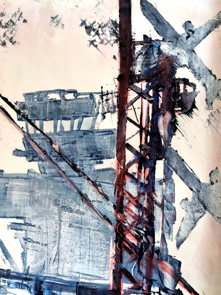 Abstraktní průmyslová struktura od David Antonides