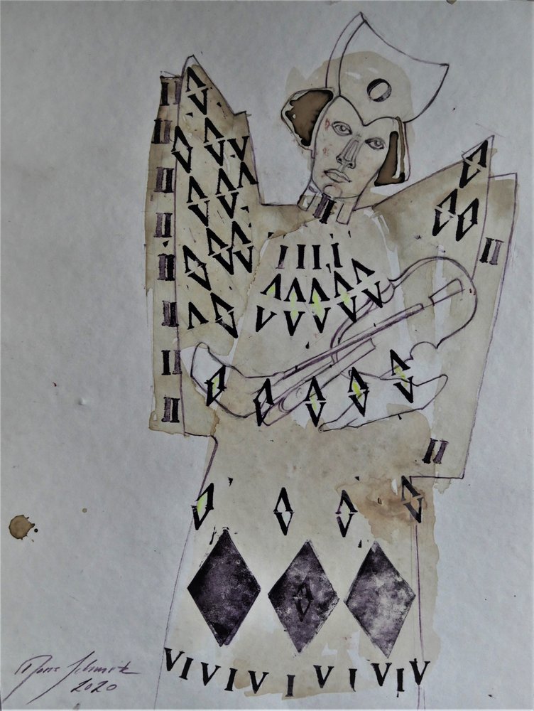 Andělský geometrický hudebník od Doris Schmitz