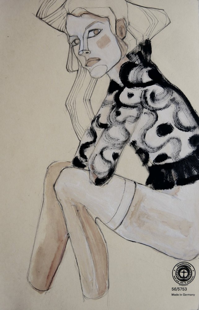 Elegantní módní ilustrace od Doris Schmitz