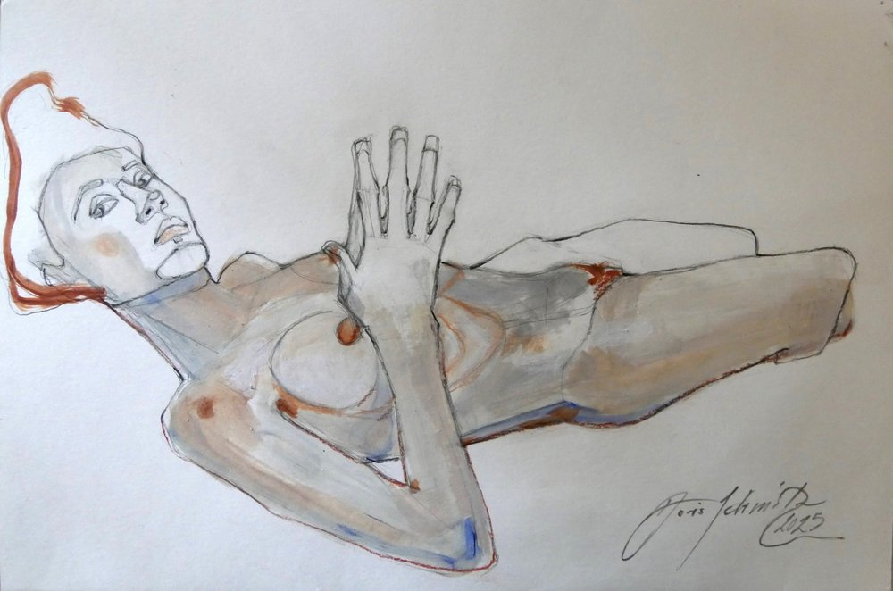 Egon Schiele pózuje od Doris Schmitz