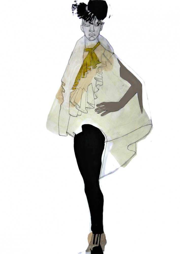 Elegantní módní ilustrace od Doris Schmitz
