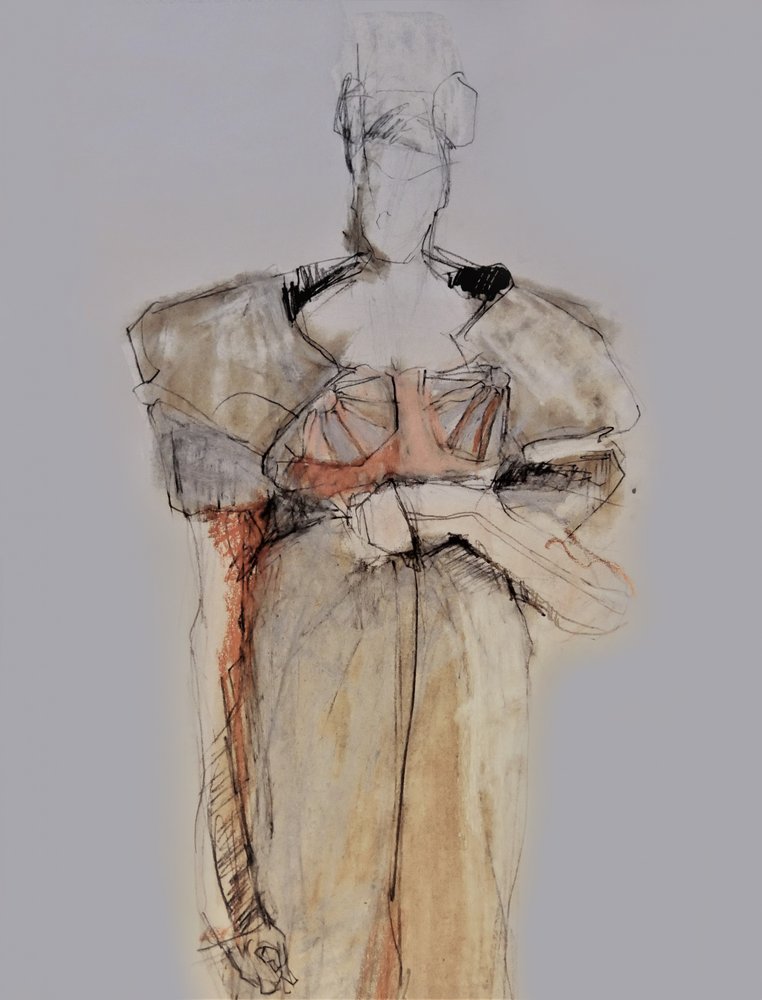 Elegantní módní skica od Doris Schmitz