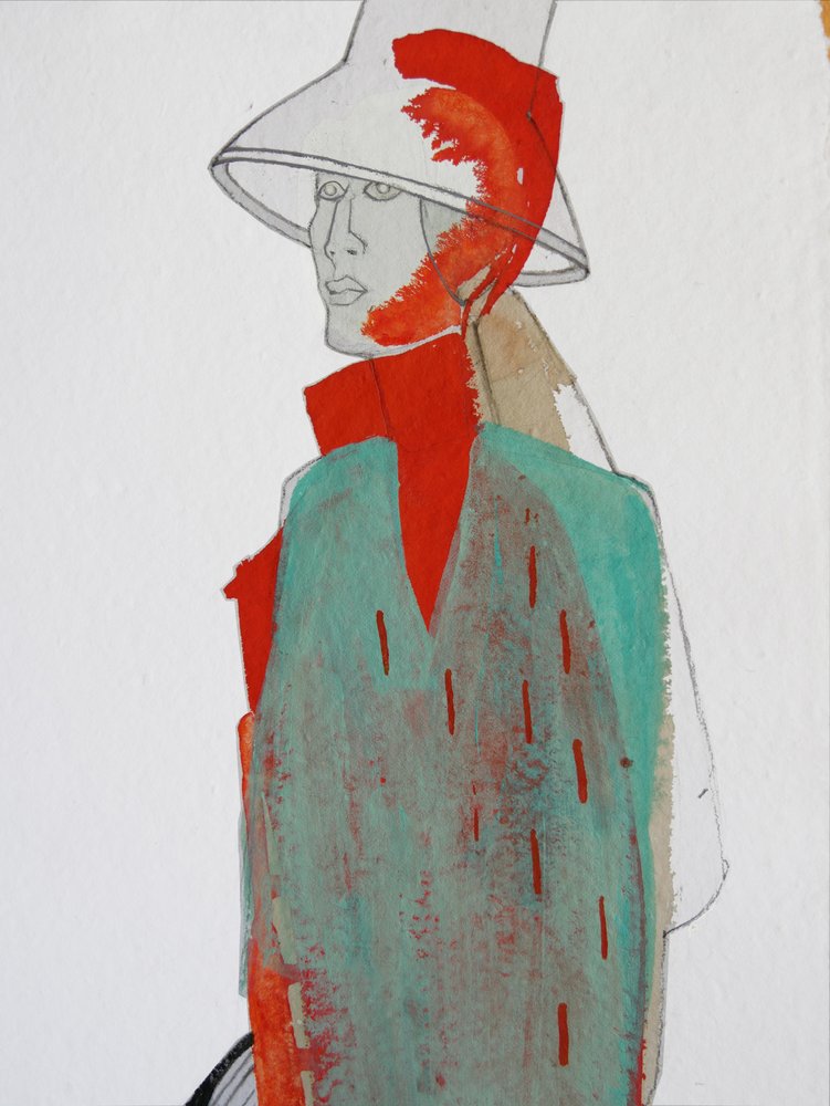 Módní figurka „Red Splash“ od Doris Schmitz