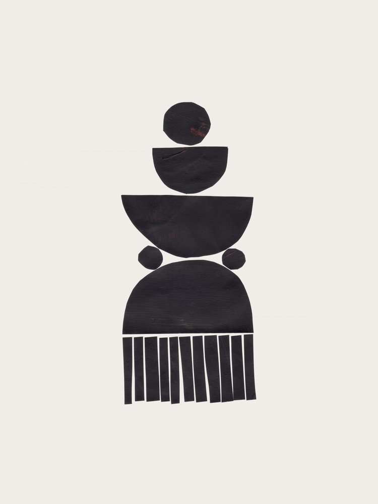 Abstraktní geometrický totem od Ejaaz Haniff
