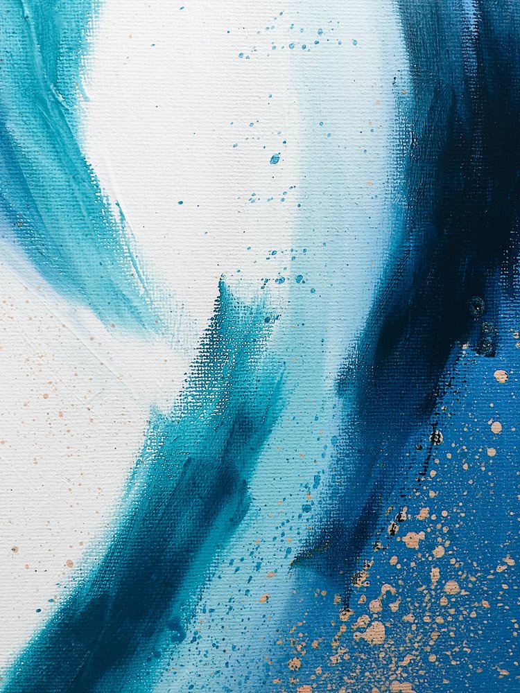 Aqua Gold – Abstrakt od Ejaaz Haniff