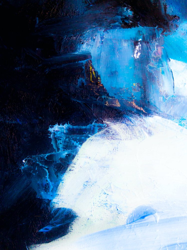 Midnight Ice – abstrakt od Ejaaz Haniff