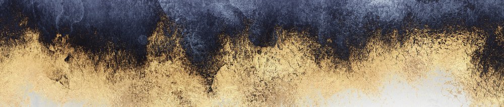 Pozlacená půlnoc – abstraktní od Elisabeth Fredriksson