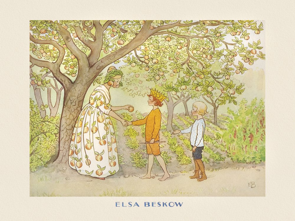 Lasse Liten v zahradě od Elsa Beskow