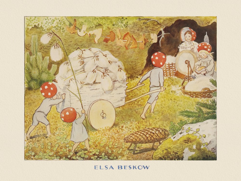 Dětské pyžama Mushroom Kids Cotton od Elsa Beskow