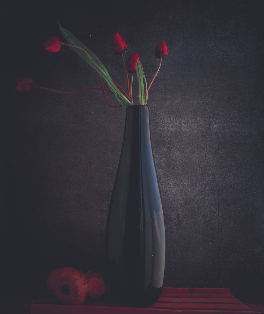 Elegantní červené tulipány od Farid Kazamil