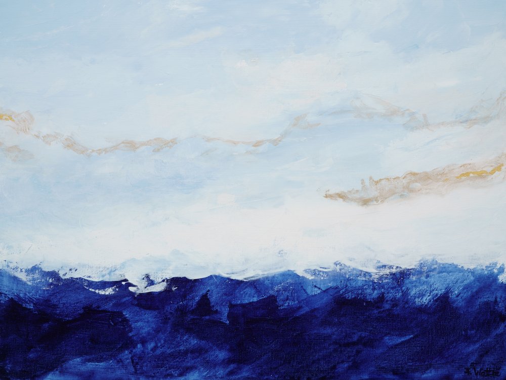 Zlatý modrý horizont od Françoise Wattré