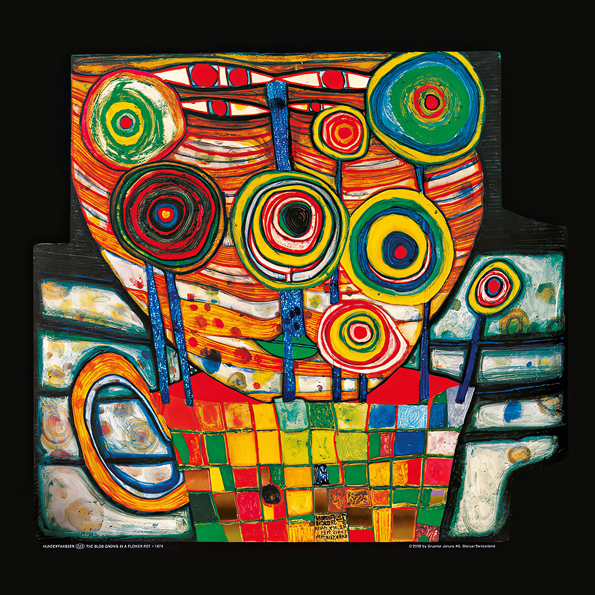 Ta věc roste v květináči od Friedensreich Hundertwasser