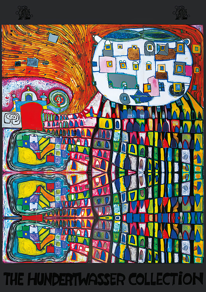 domácí kočka od Friedensreich Hundertwasser