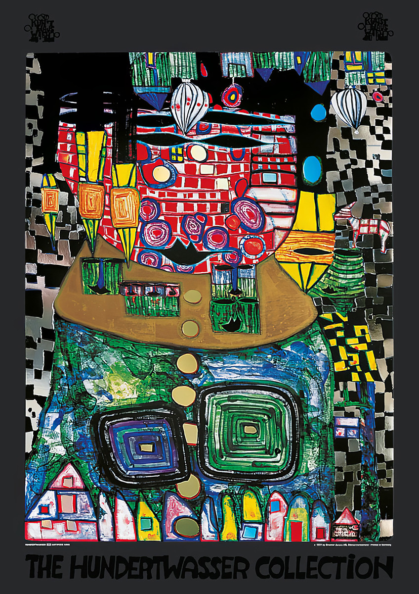 Král protinožců od Friedensreich Hundertwasser