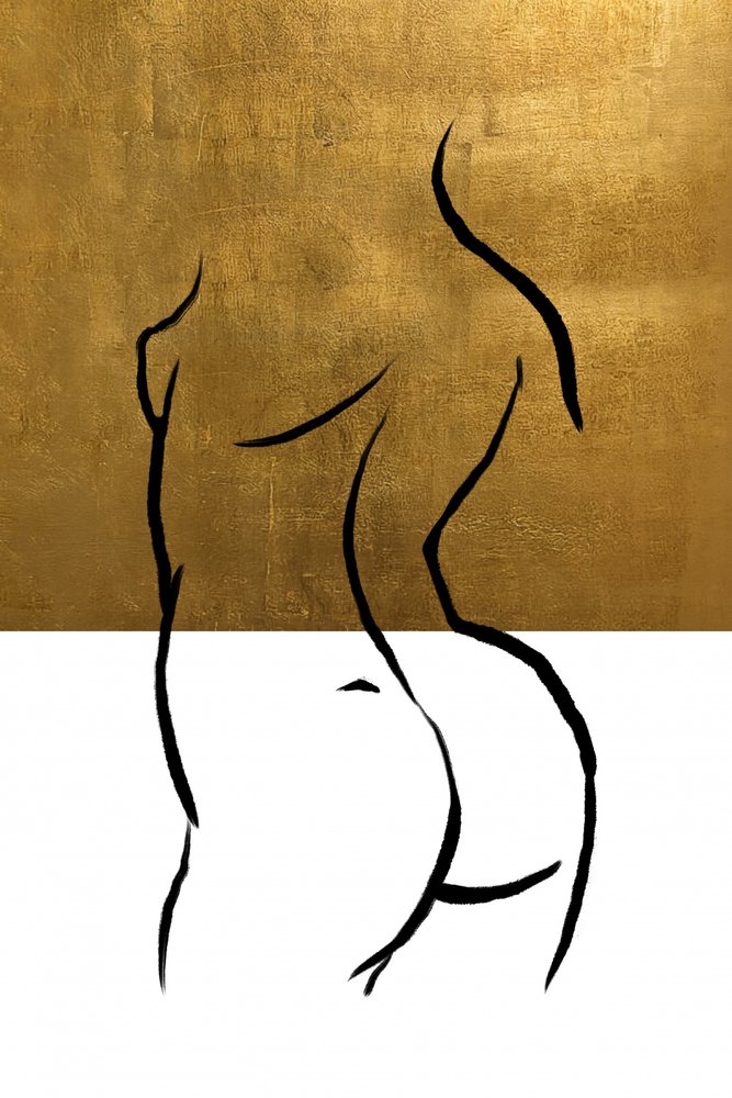 Minimalistická zlatá v tělové barvě od Fun Qui