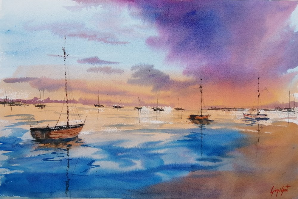 Přístav Purple Sunset od Giorgio Gosti