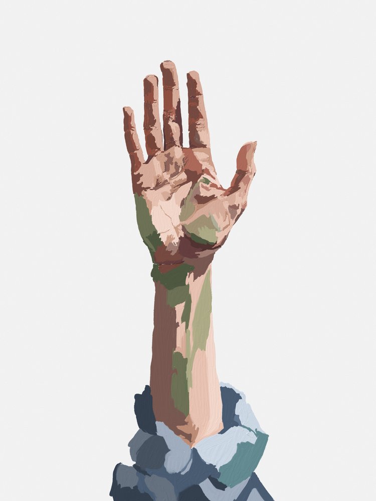 Cesta do Painted Hand od Jenna Alheit