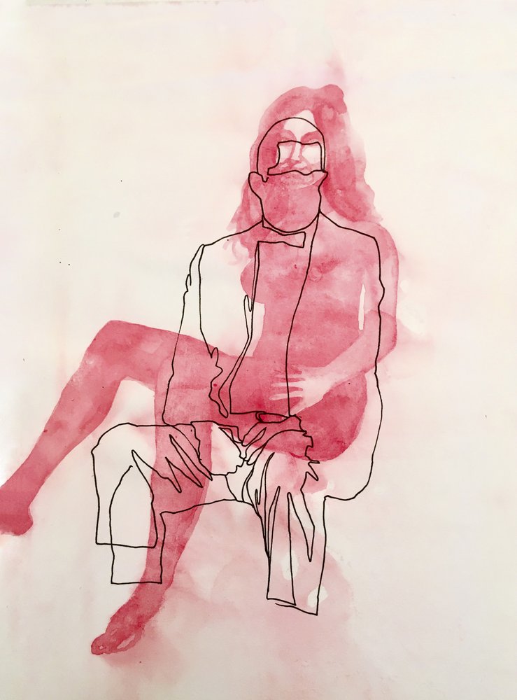 Abstraktní romantické objetí od Joshua Hoskins
