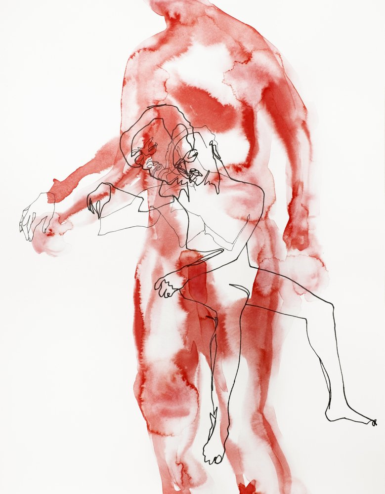 Červené objetí od Joshua Hoskins