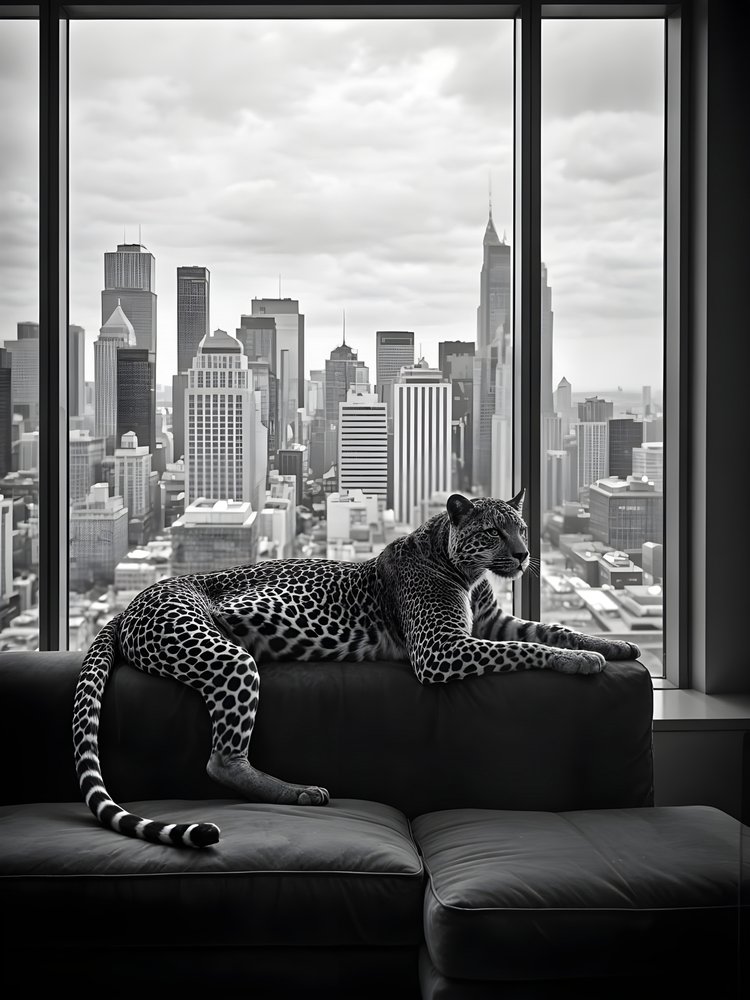 Pohled na městského leoparda od Josie George