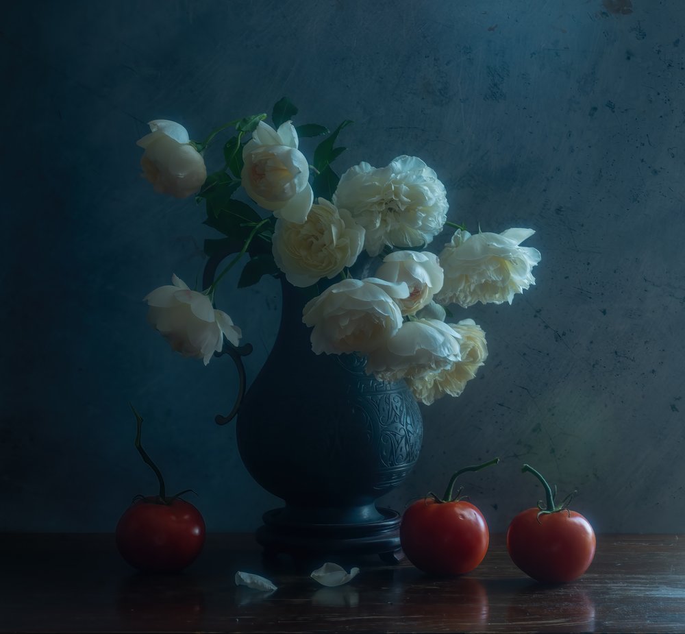 Elegantní růže a rajčata od Judy Tseng