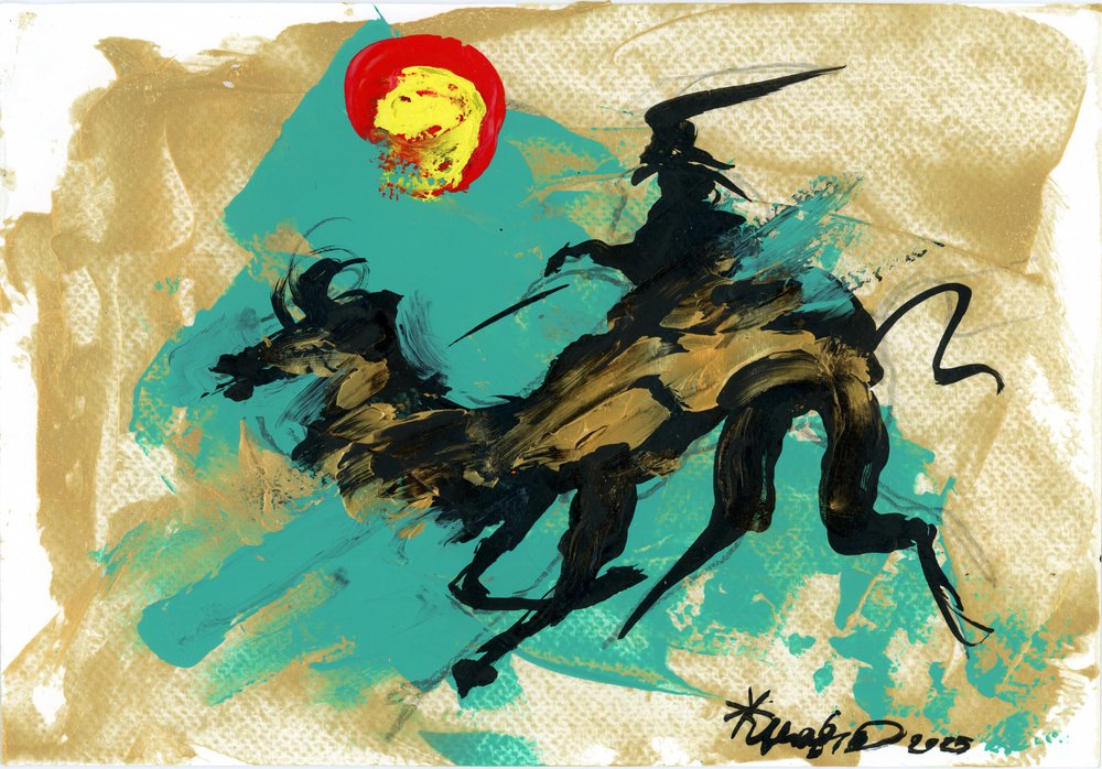 Dynamic Rider Zlatý kůň od Kanat Ibragimov